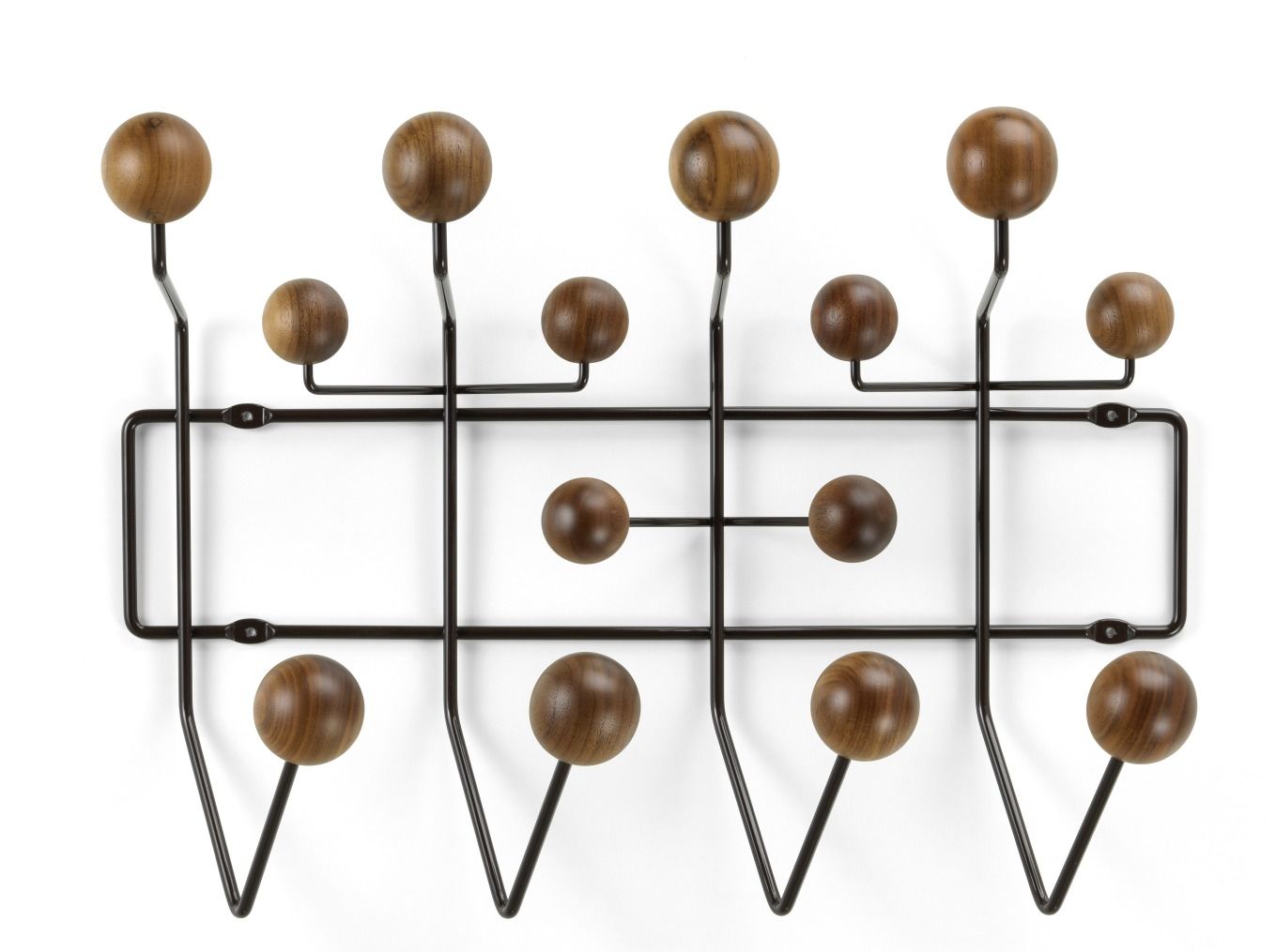 Eames Hang it all coat rack natural walnut Vitra 
