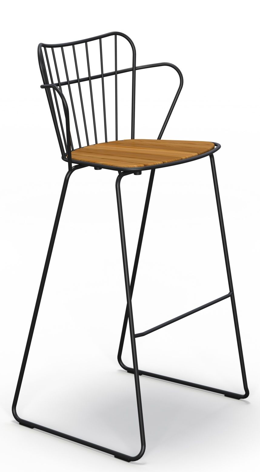 Paon Outdoor bar stool Houe black