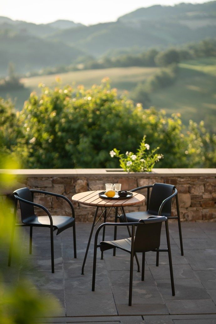 Nami Armrest Dining Chair Armrest Chair Outdoor Houe