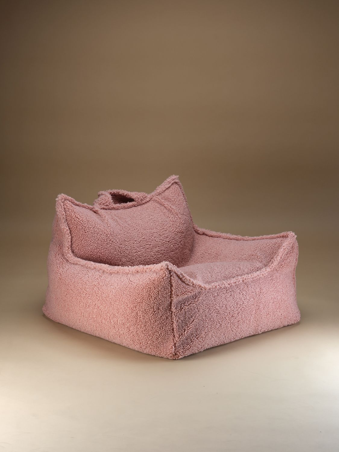 Children's beanbag armchair Teddy fabric Guava Wigiwama