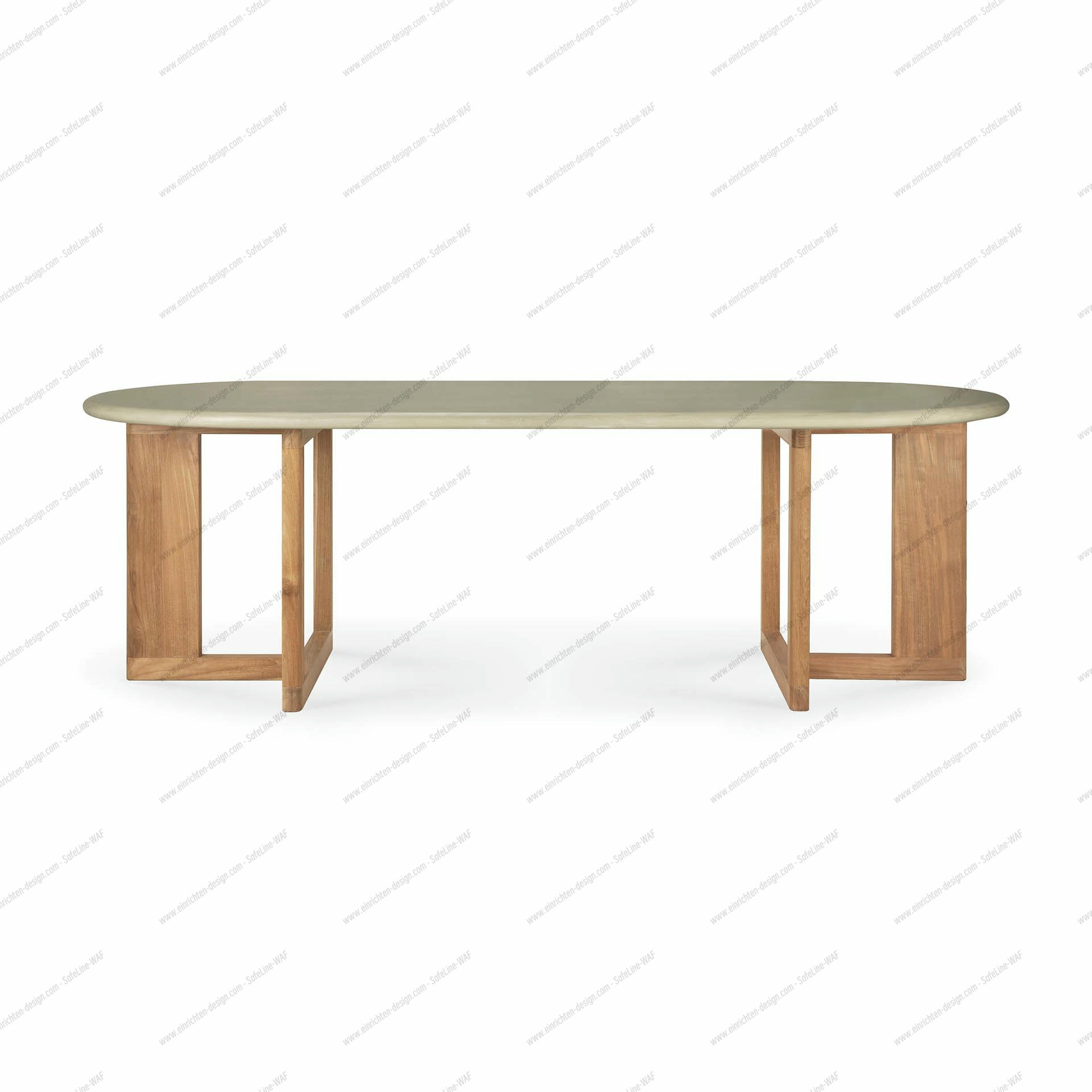 Trestle outdoor dining table Ethnicraft