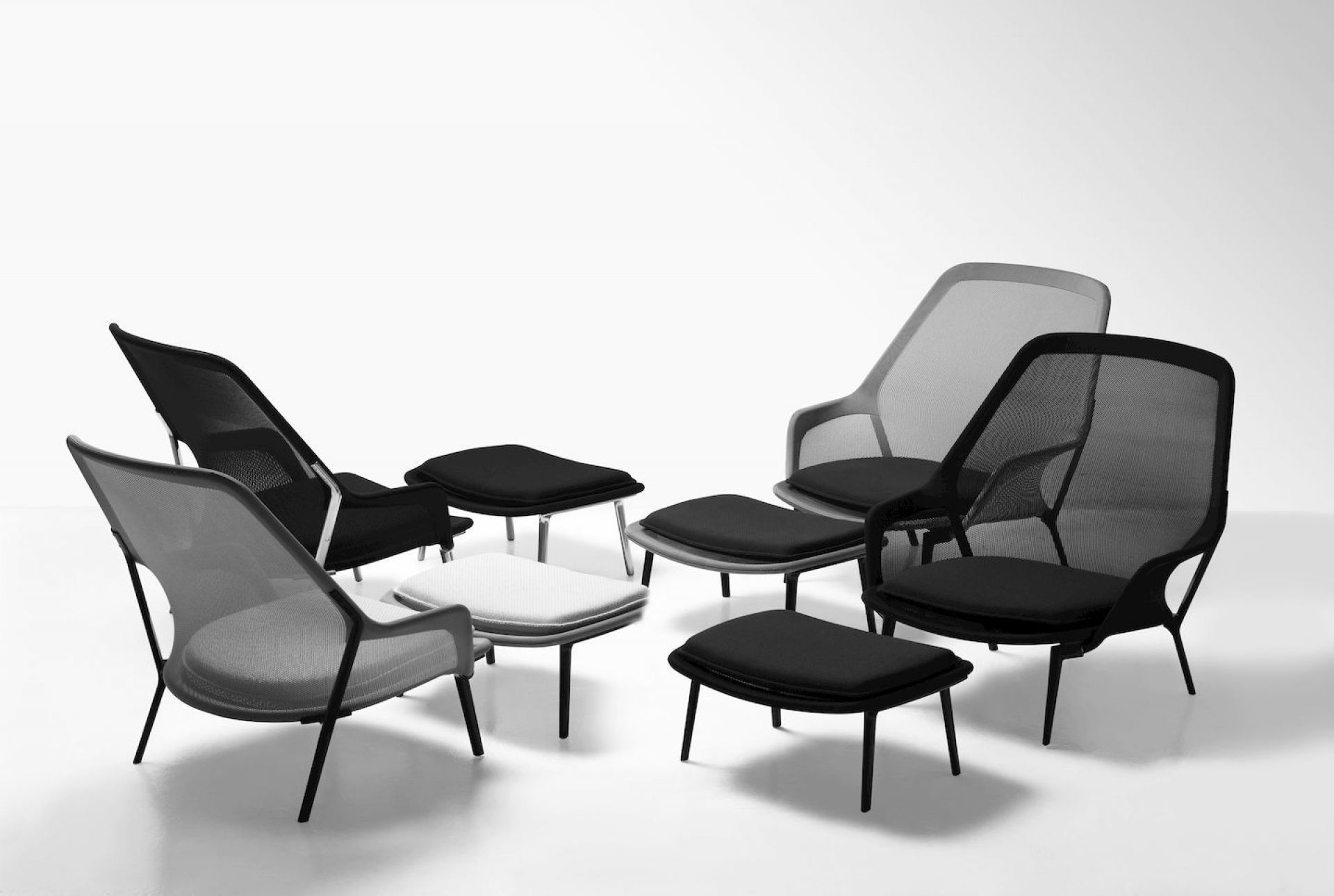 Slow Chair &amp; Ottoman Armchair Vitra