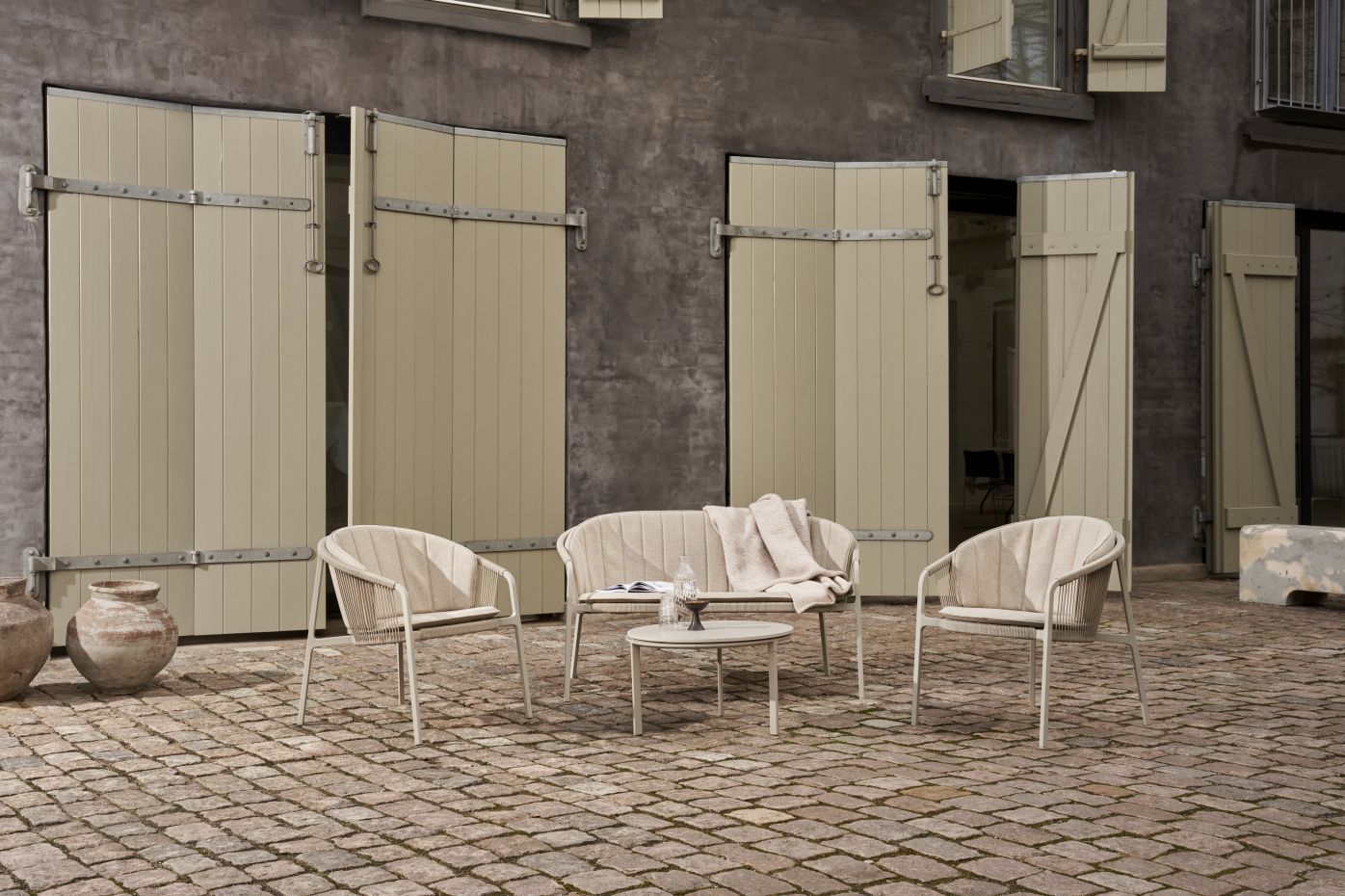 Lagrasse outdoor two-seater sofa Vipp