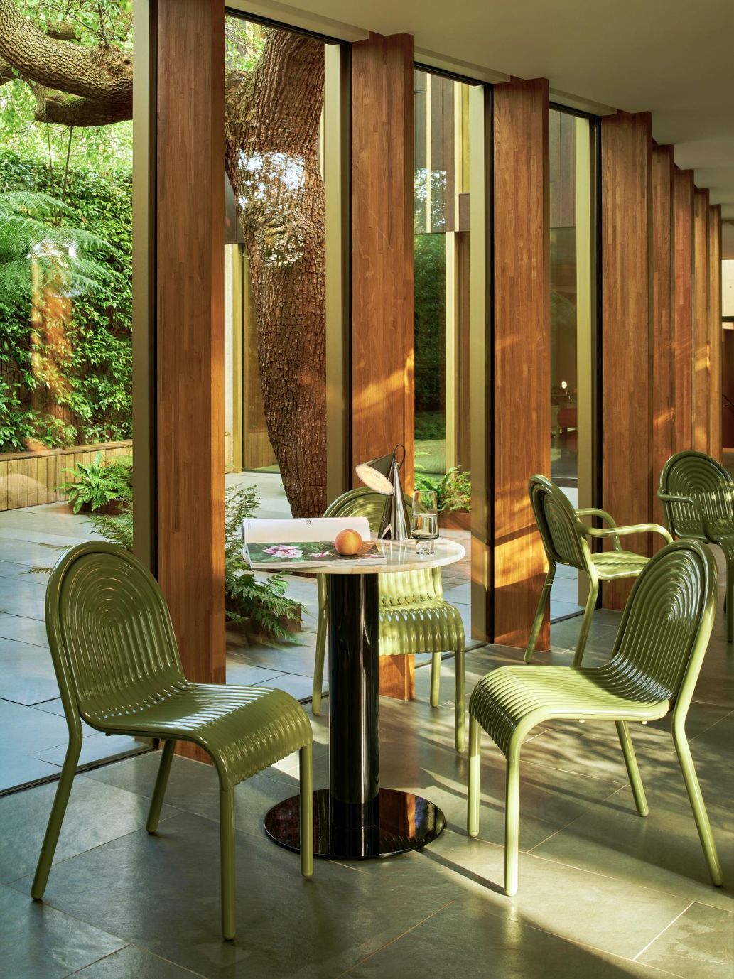 Groove Outdoor Side Chair Putty Tom Dixon