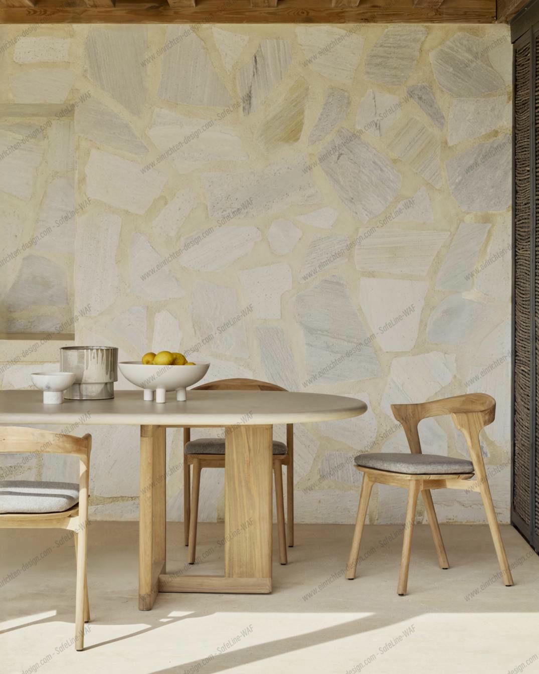 Trestle outdoor dining table Ethnicraft