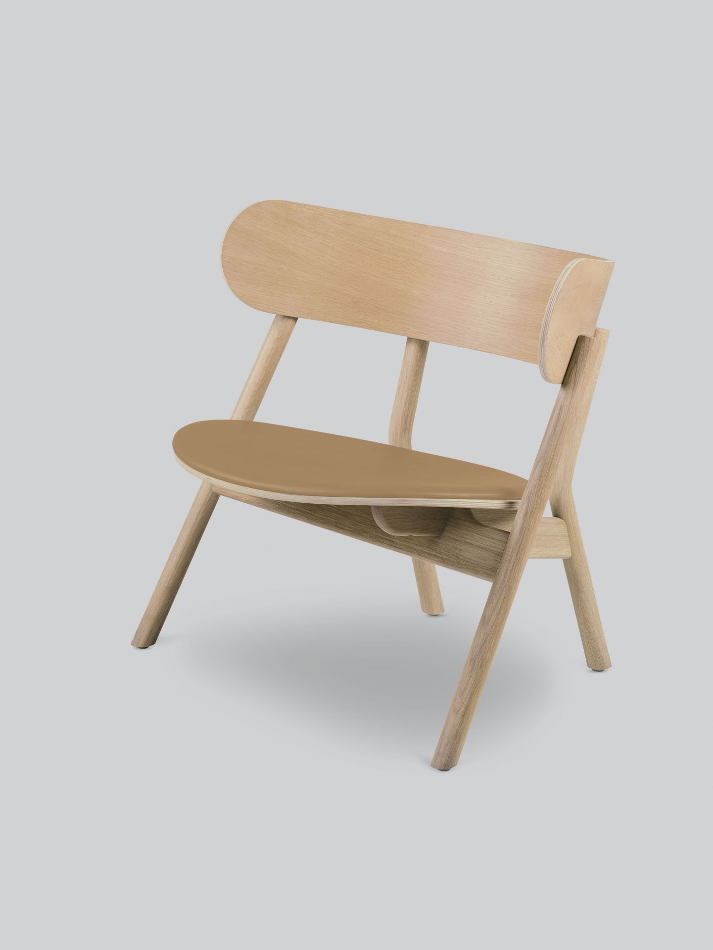 Oaki Lounge Chair with upholstery Northern