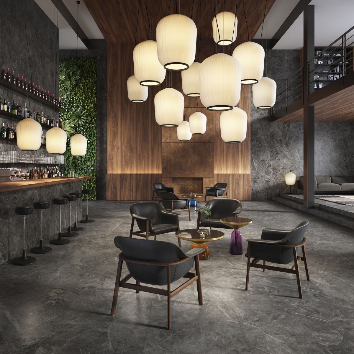 Plissée Pendant lamp brass ClassiCon