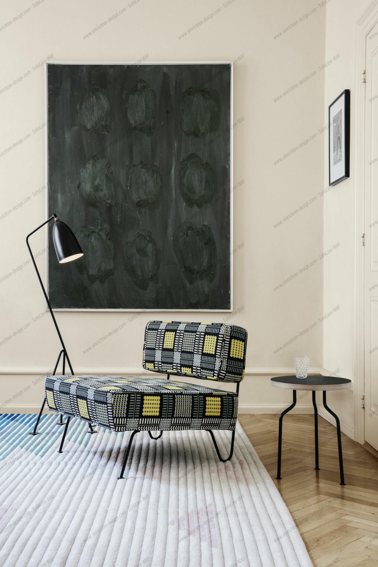 Gräshoppa / Grashoppa Floor light black Gubi