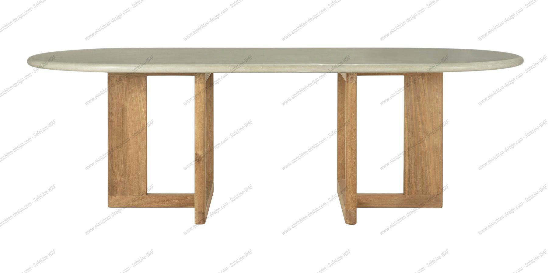 Trestle outdoor dining table Ethnicraft