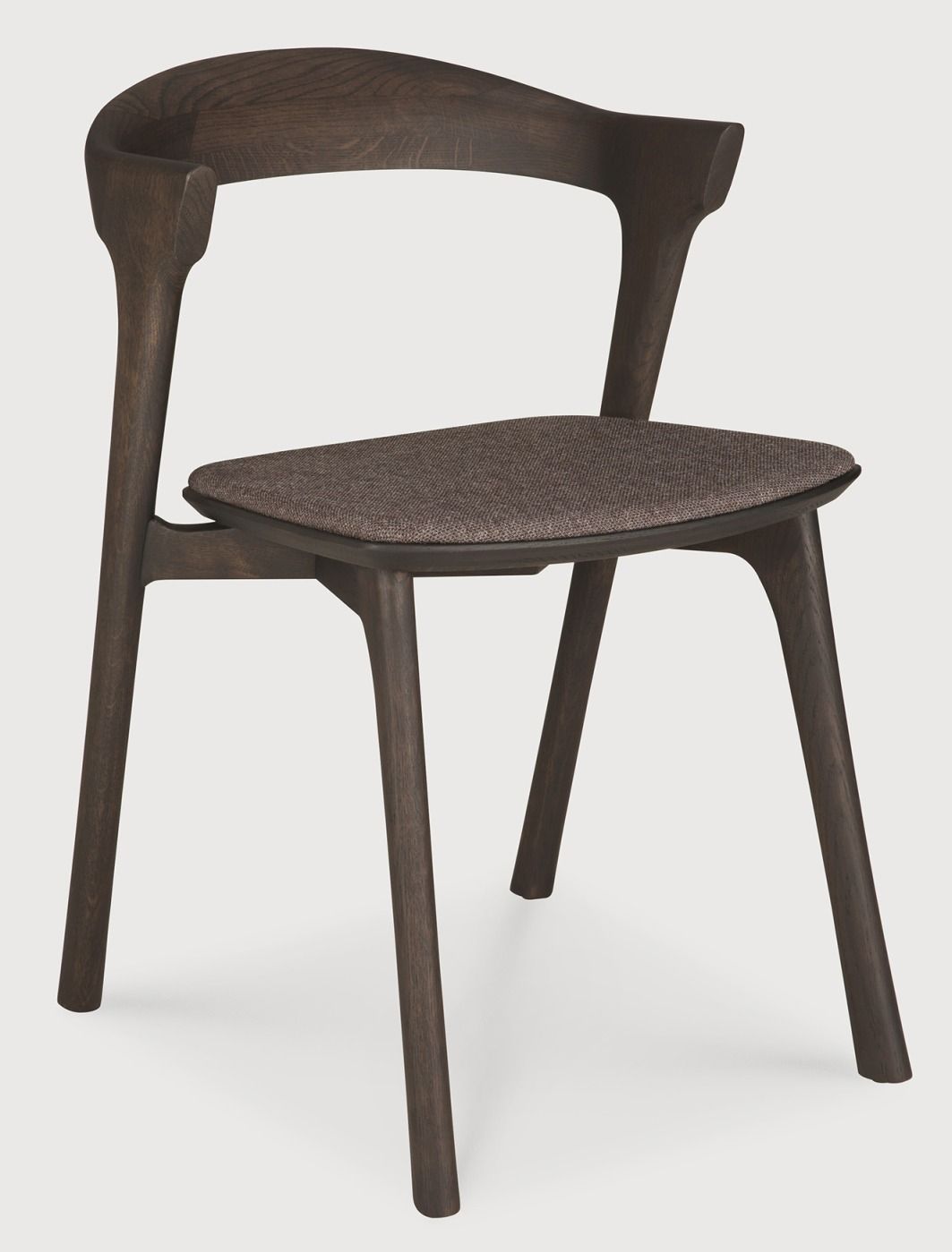 Bok chair brown oak / fabric warm brown Ethnicraft