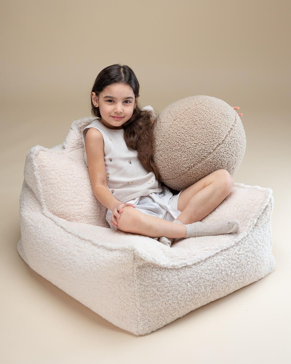 Children's beanbag armchair teddy fabric Wigiwama