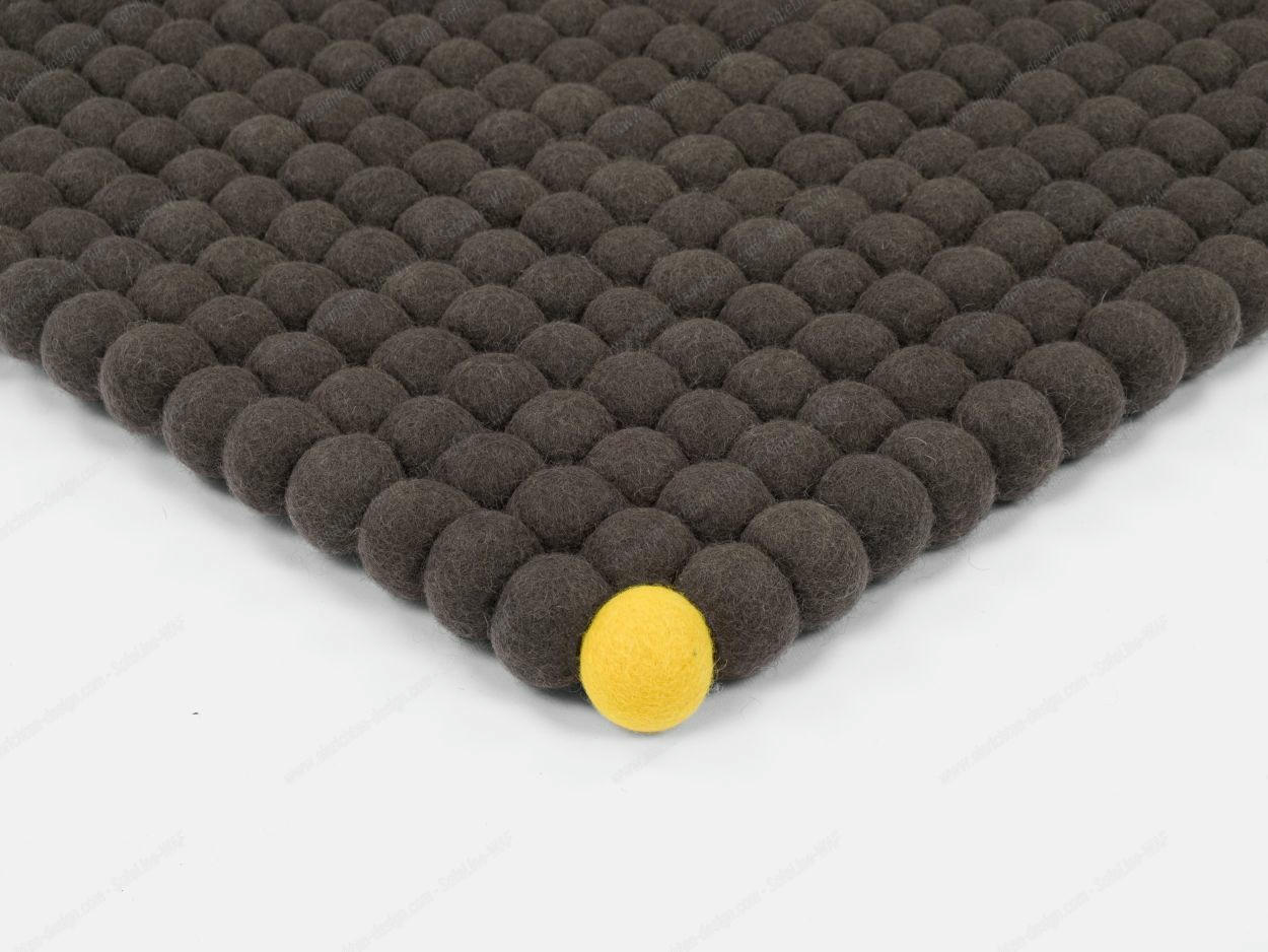 Big One Rectangular Felt carpet 180 x 260 cm myfelt Anthracite