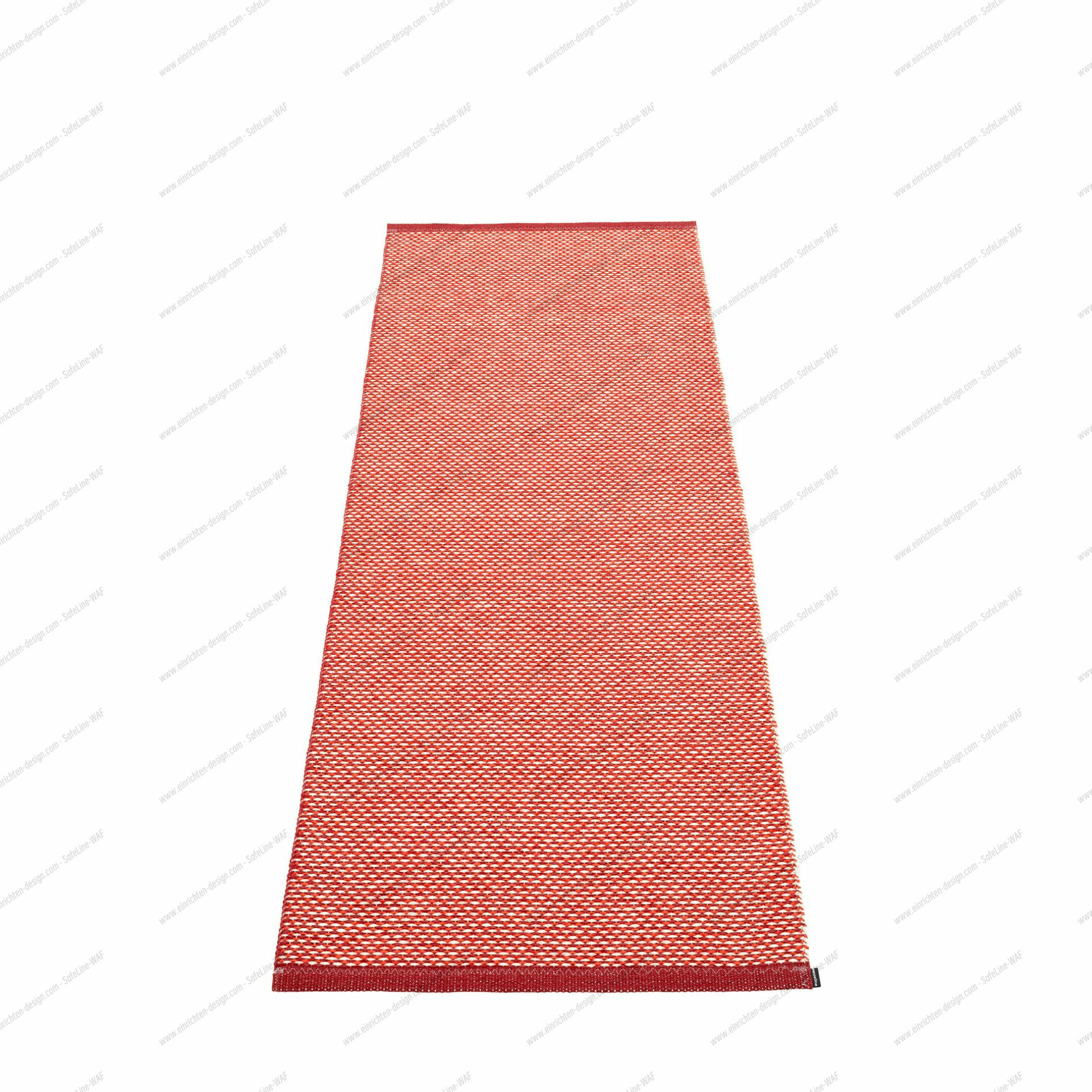 Effi Plastic rug 70x200 cm Pappelina dark red
