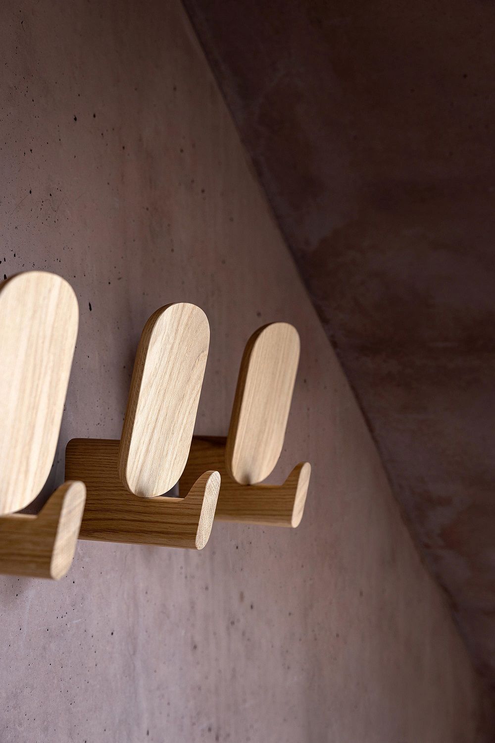 Ad Hook Wall hook  Set of 3 solid wood Zeitraum