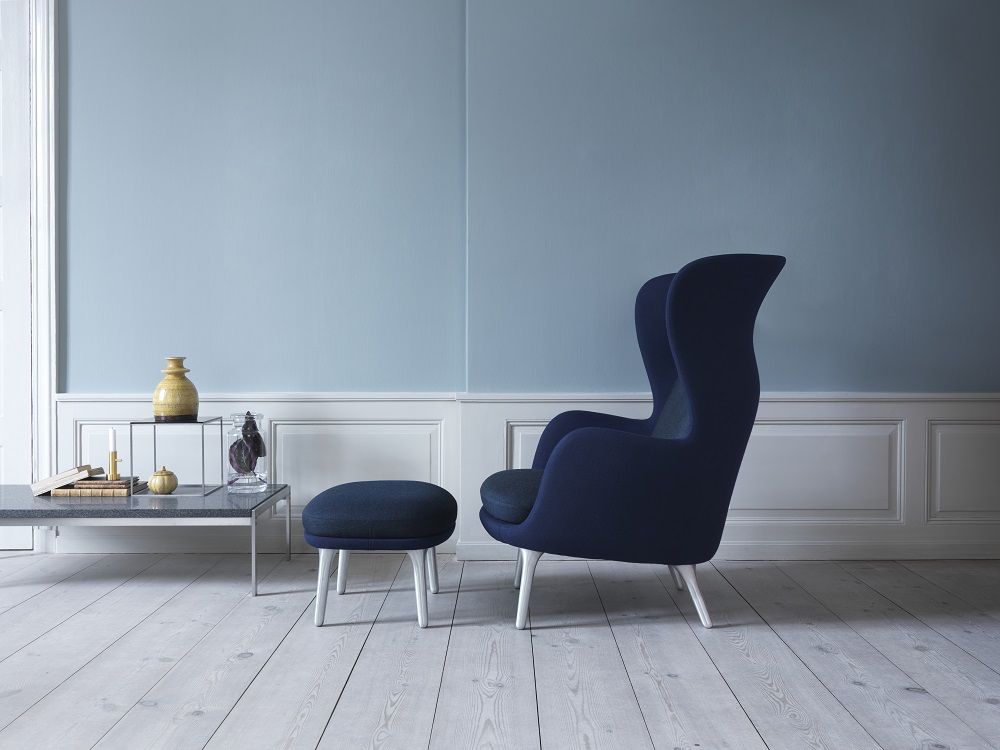 JH11 / JH12 Footstool for Ro Armchair Fritz Hansen
