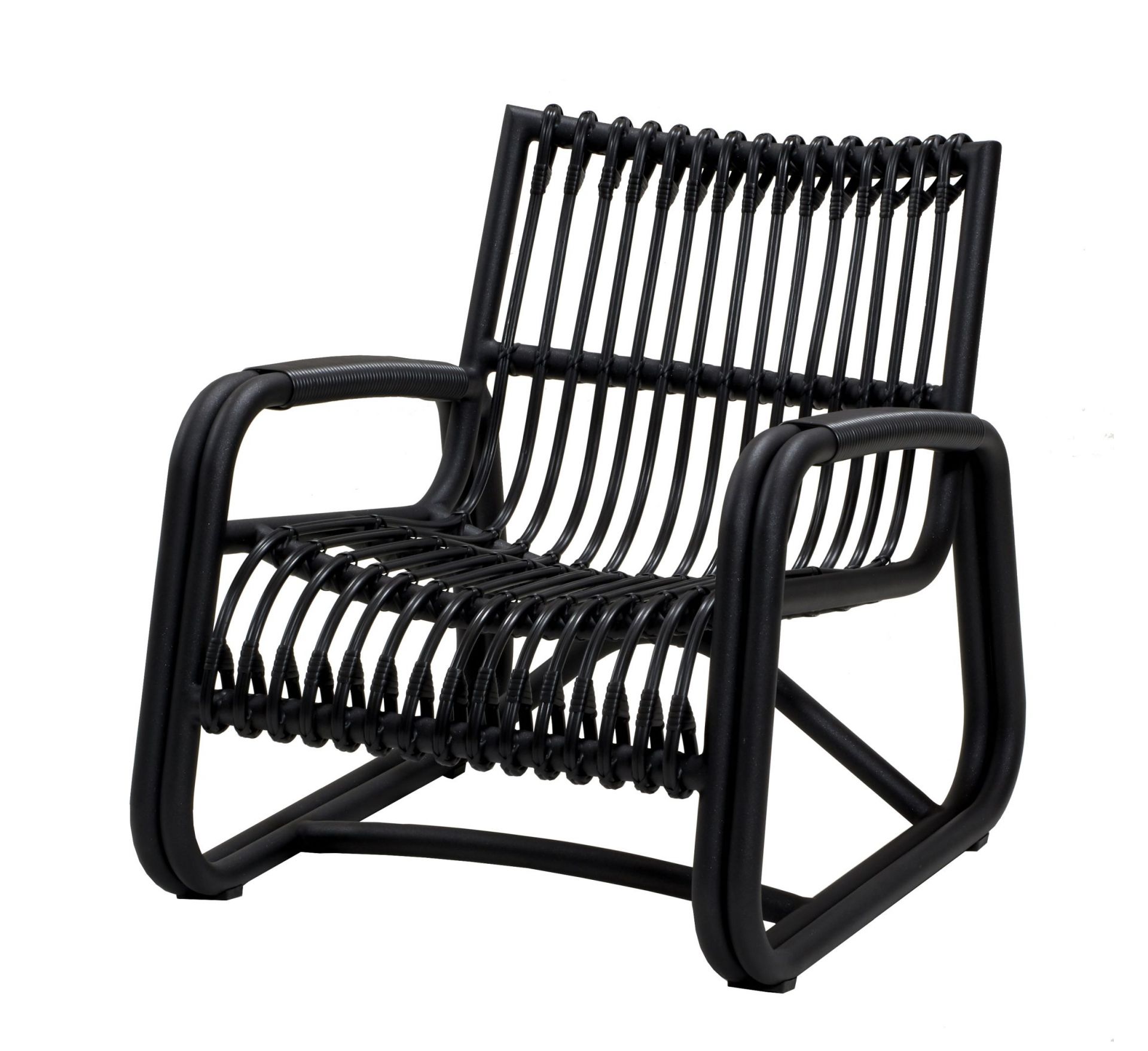 Curve Outdoor Lounge chair Lava grey  Cane-Line