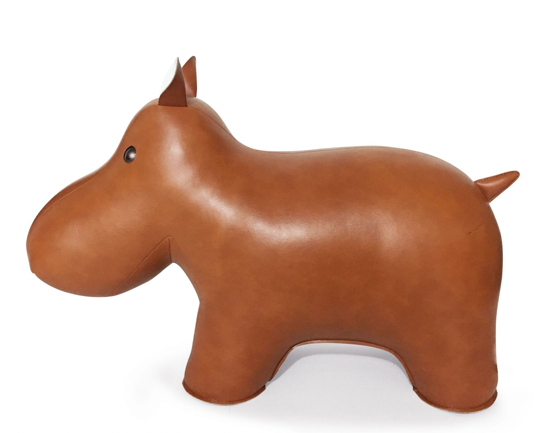 Leather Animal XXL Doorstop Hippo Züny