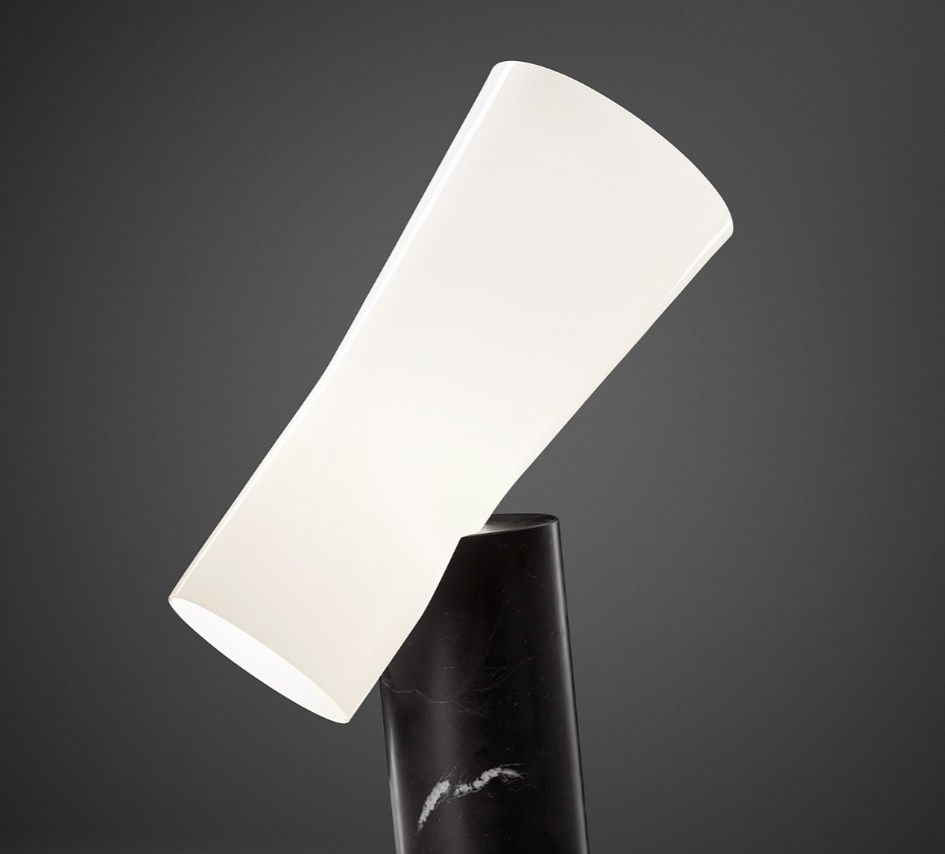 Nile table lamp with base in black Marquina marble Foscarini SINGLE PIECES