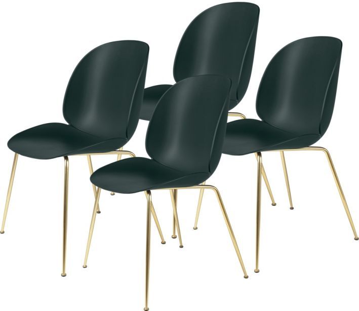 Beetle Chair Dining Chair Unupholstered Set of 4 Gubi