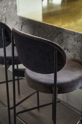 Series 430 Bar Stool Bar stool 75 cm BLACK / REMIX 123 Verpan SINGLE PIECES