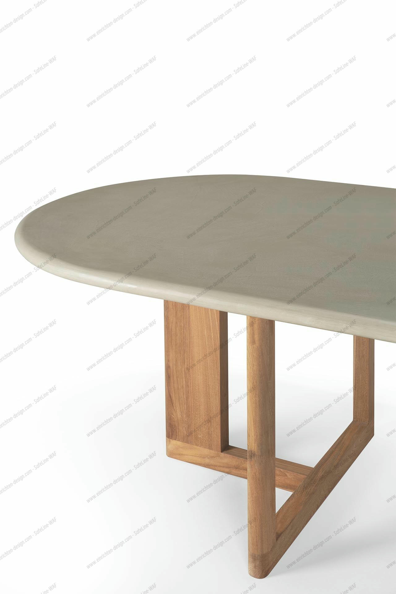 Trestle outdoor dining table Ethnicraft