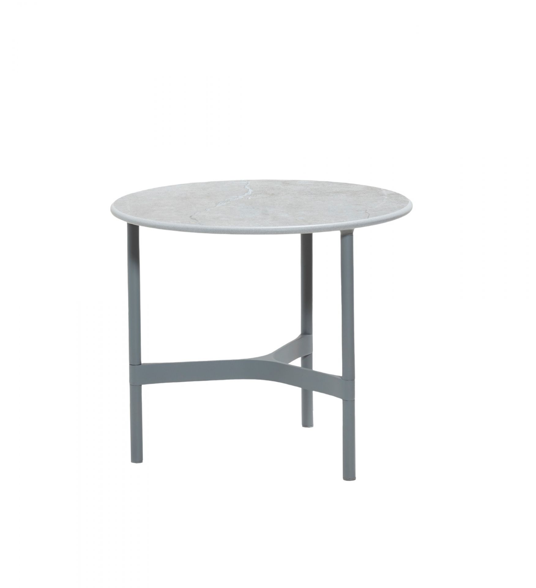 Twist Outdoor Beistelltisch FRAME LIGHT GREY TABE TOP GREY Cane-Line SINGLE PIECES