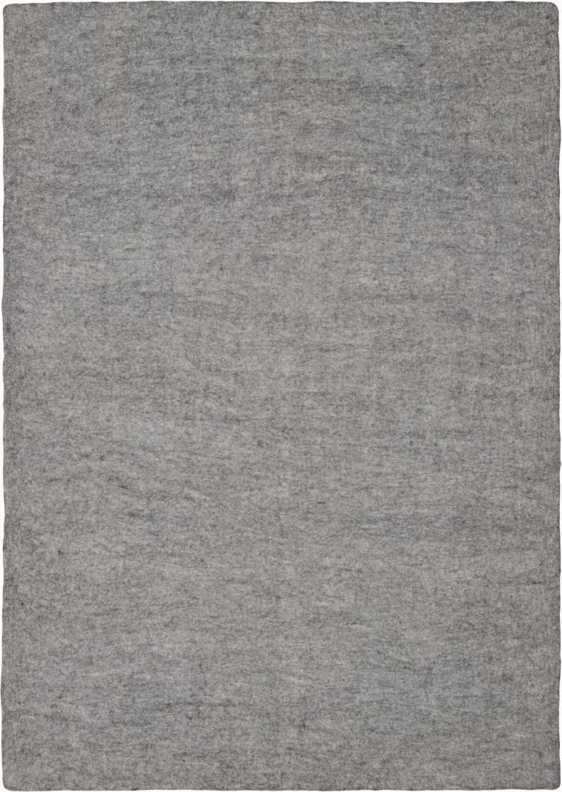 Mono Rectangular Felt Rug 160 x 230 cm myfelt Carl (mottled grey)