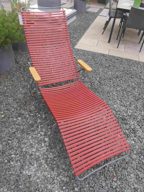 Click Sunlounger Outdoor Sunbed PAPRIKA Houe EXHIBITION PIECE