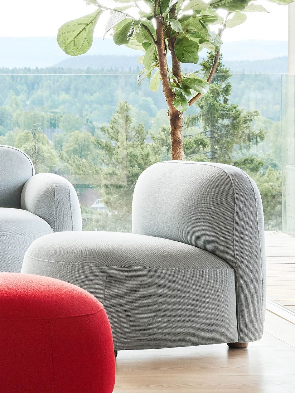 Gem Lounge chair light grey Northern