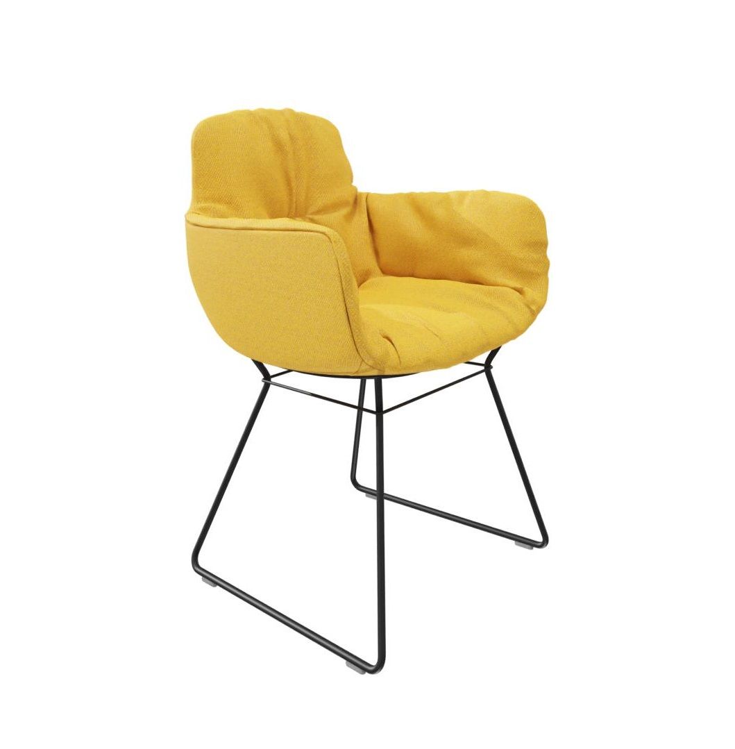 Leya chair armrest high Fabric Safire Freifrau Manufaktur