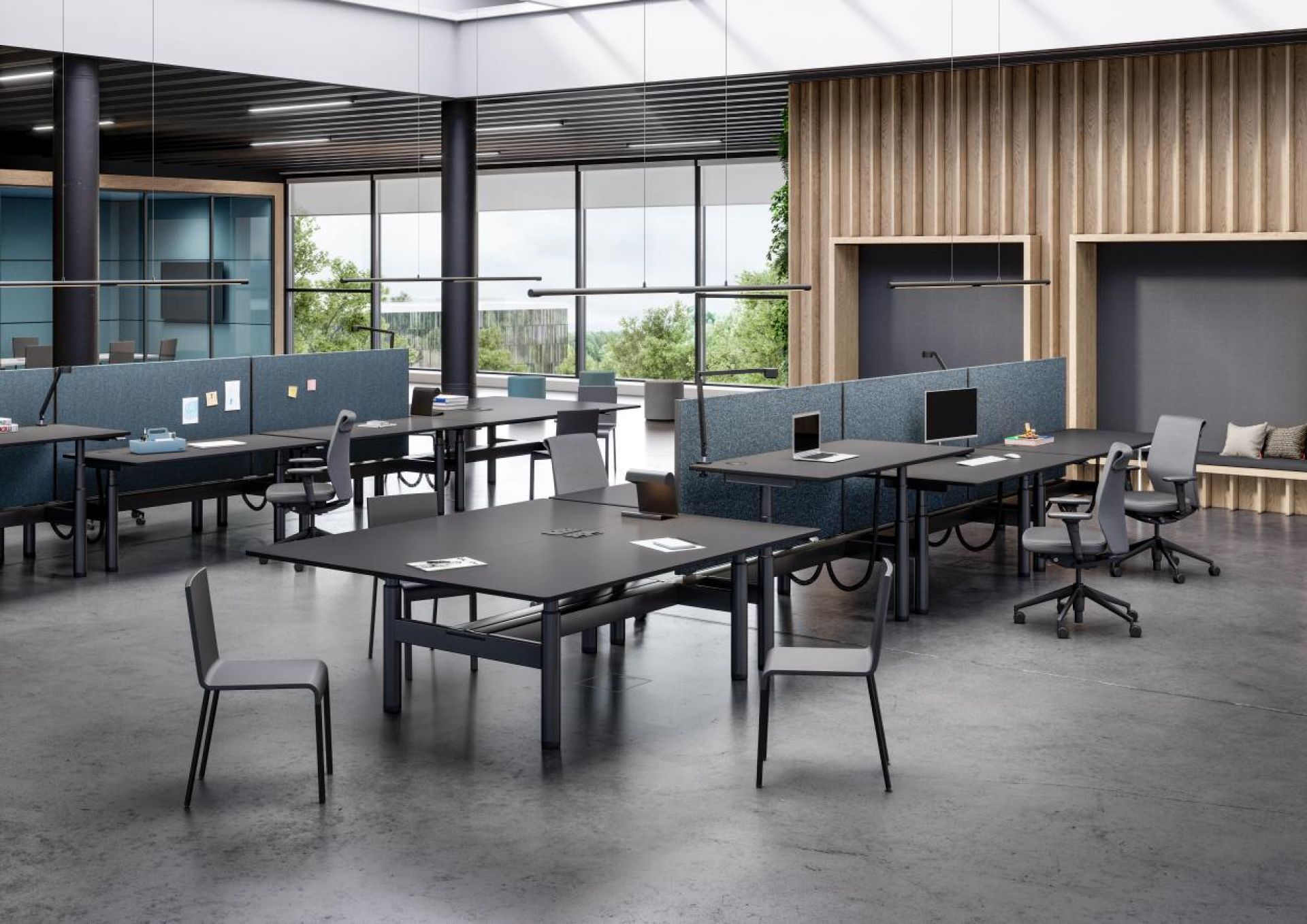 Tyde 2 Sitting and Standing table 140 cm Vitra