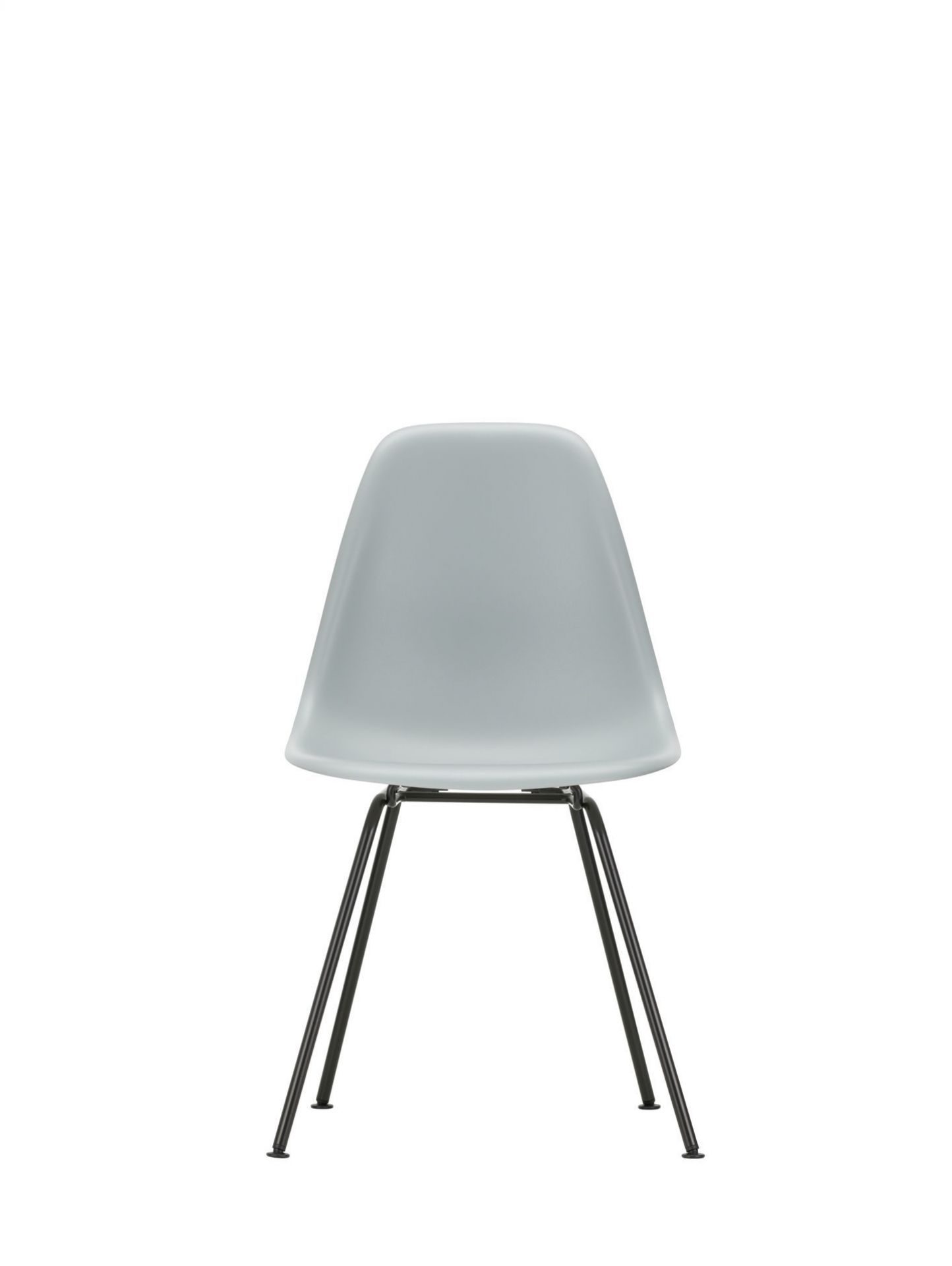 Eames Plastic Side Chair DSX Chair Vitra Chrome - White
