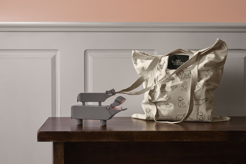 Hippopotamus H9 cm grey Kay Bojesen