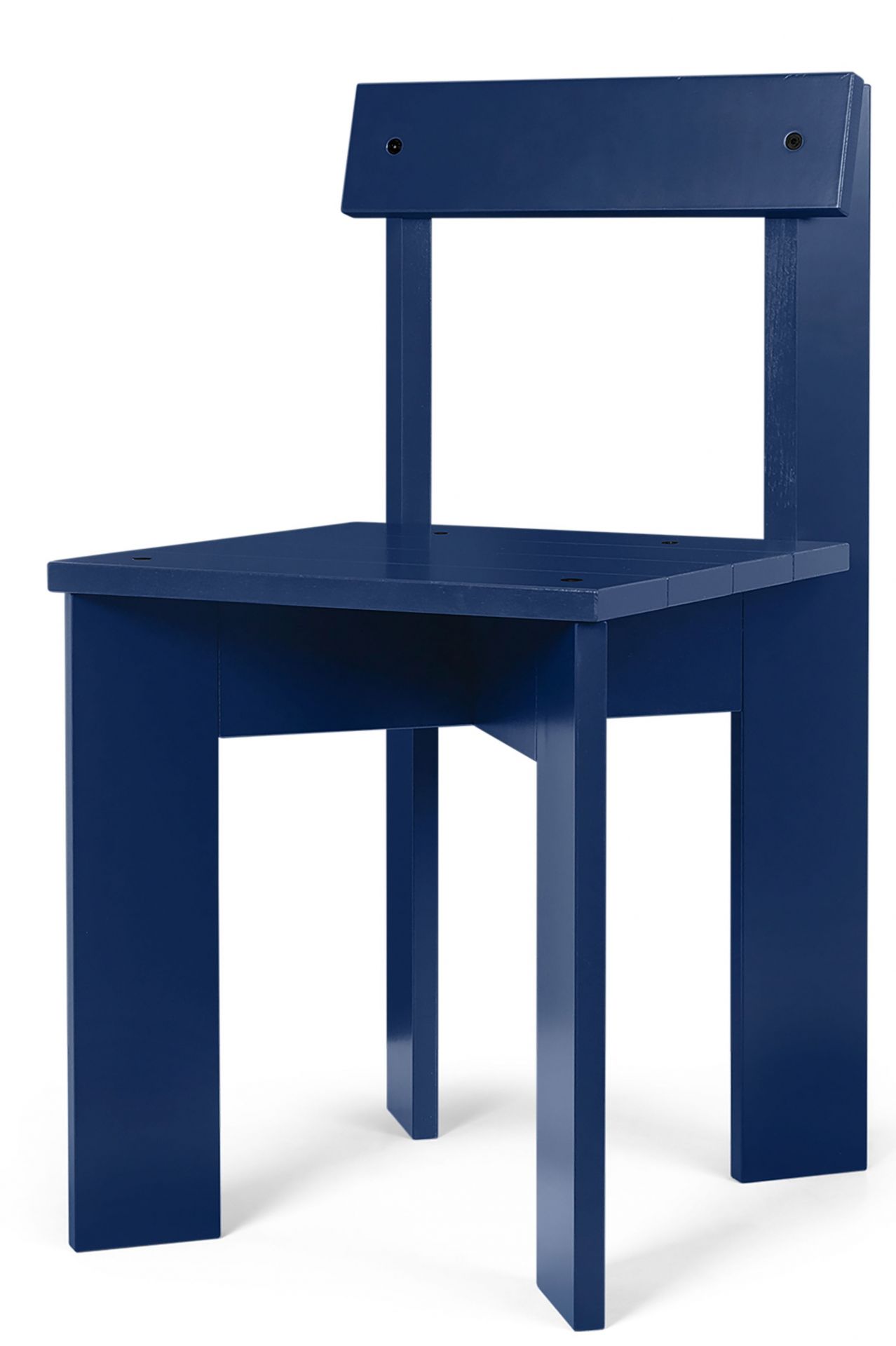 Ark Dining Chair Ferm Living Beech blue lacquered Ark Dining Chair Ferm Living Beech blue lacquered