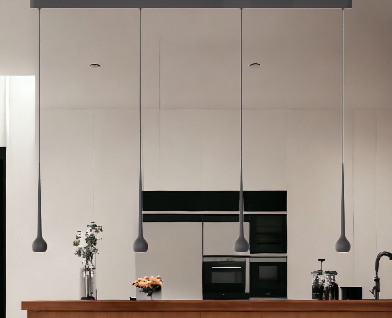 Falling Sun Trace pendant light Grau