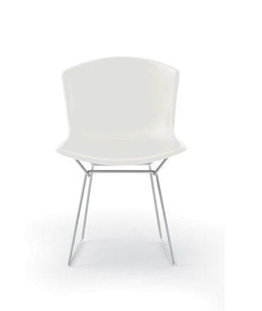 Bertoia Plastic Side Chair White Knoll International SINGLE PIECES