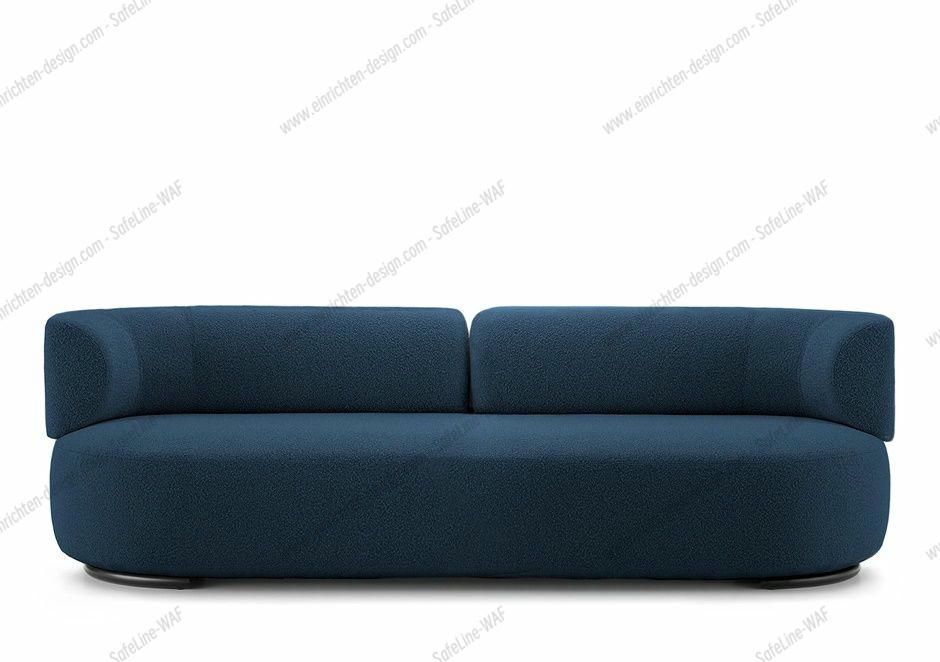 K-Wait Sofa Bouclé Blue Kartell