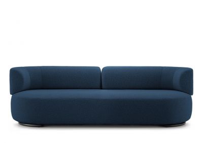 K-Wait Sofa Bouclé Blue Kartell
