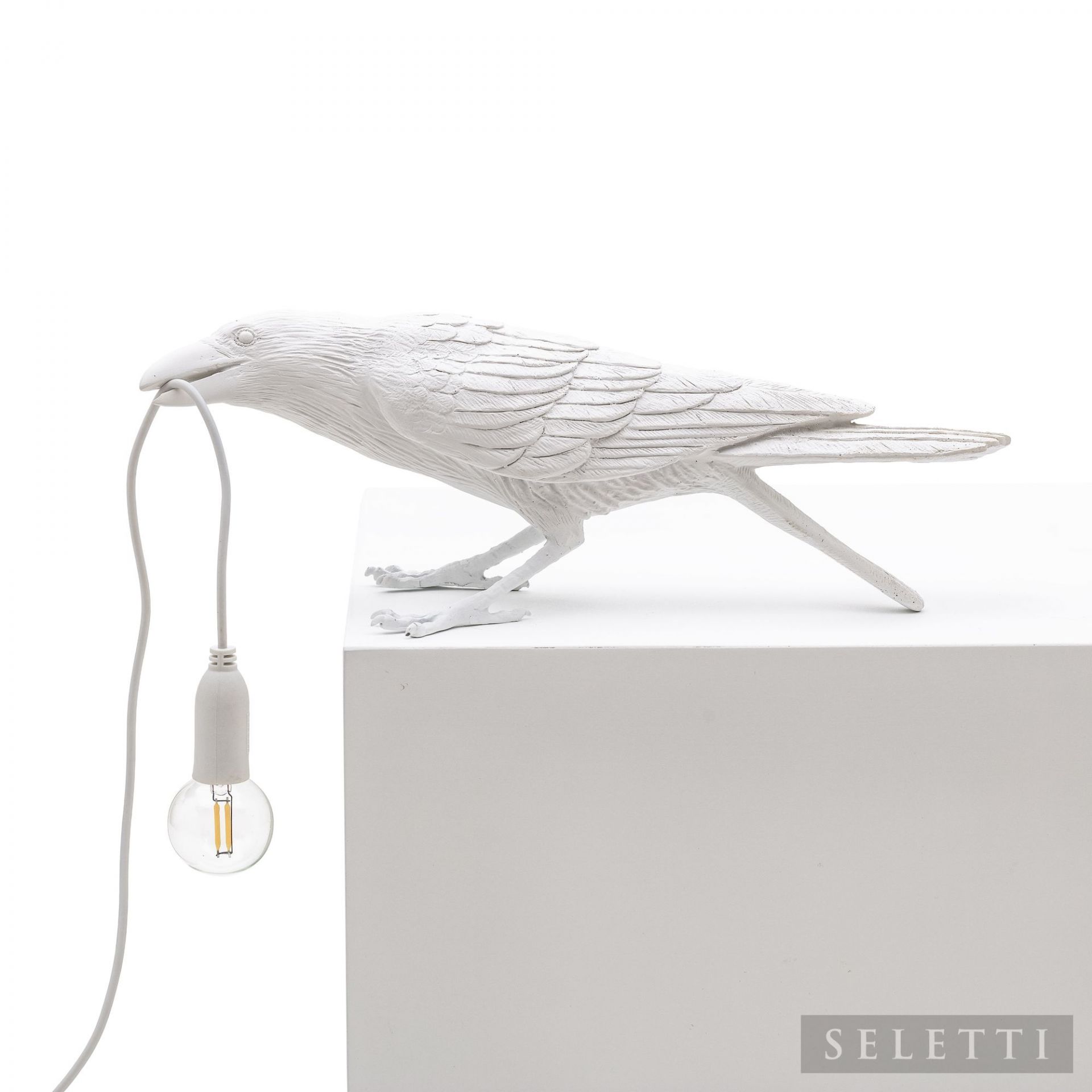 dividend tong Verdienen Bird Lamp Playing white Seletti | SELETTI 14733