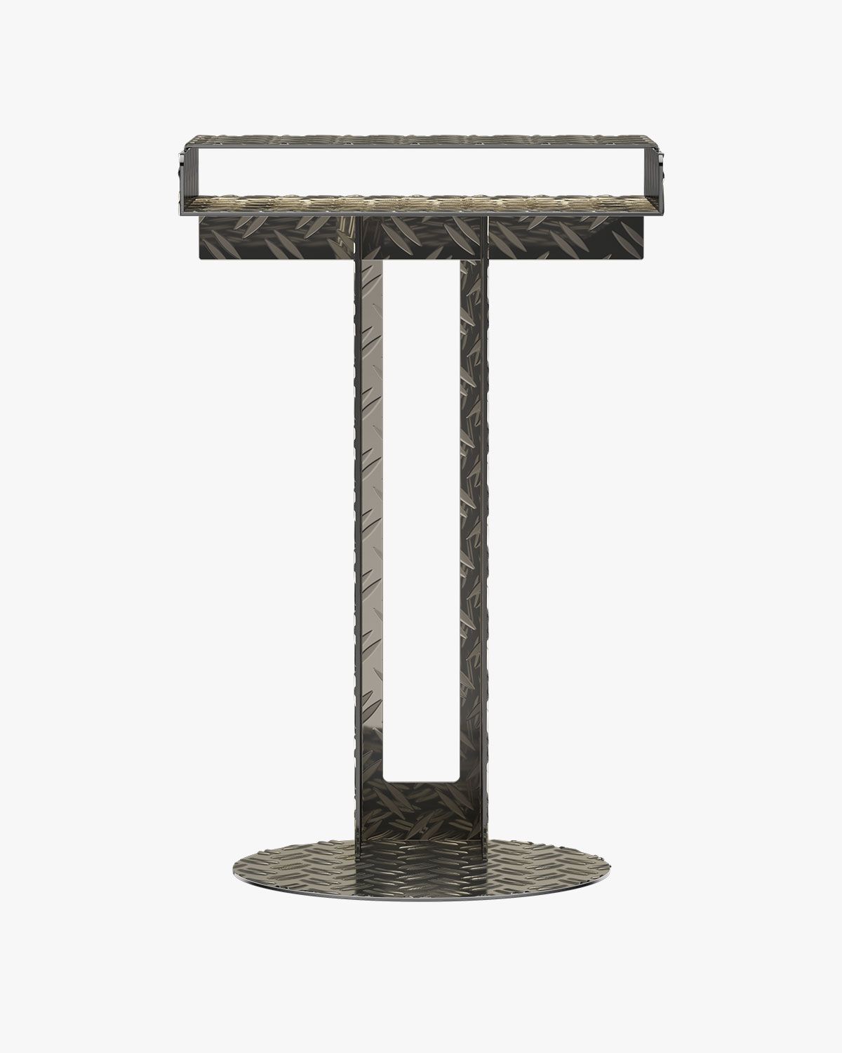 Meta Side Table Diamond Plate New Tendency