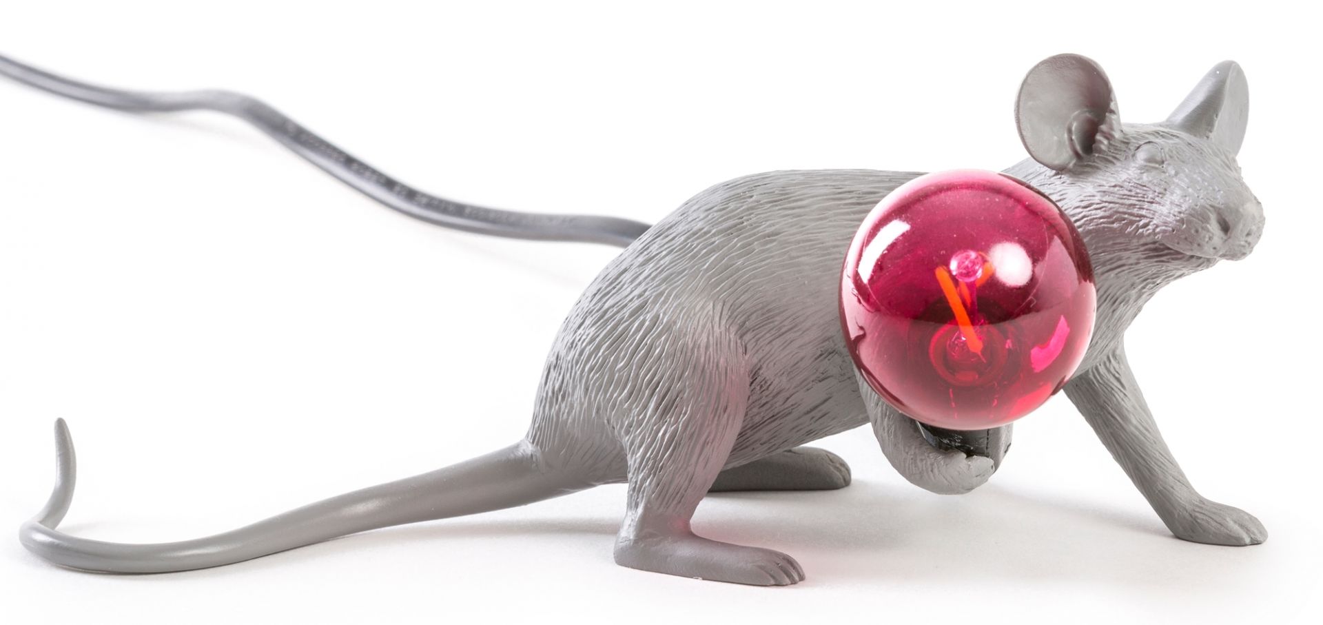 Mouse Lamp table lamp grey Seletti SINGLE PIECES