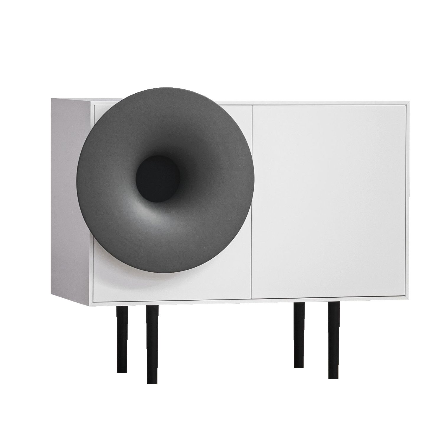 Caruso Sideboard White / Trumpet Grey Miniforms