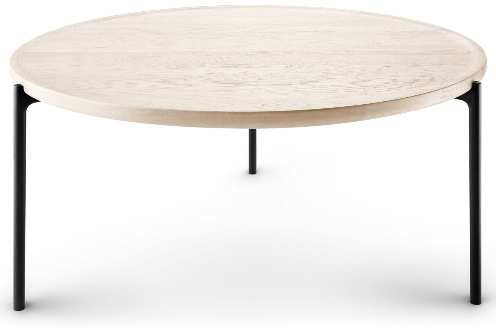 Savoye Round Oak Table - White ø 90 x H 42 cm Eva Solo