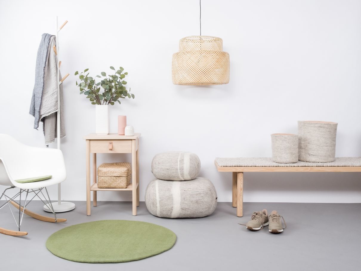Mono Round Felt Rug Ø 160 cm myfelt
