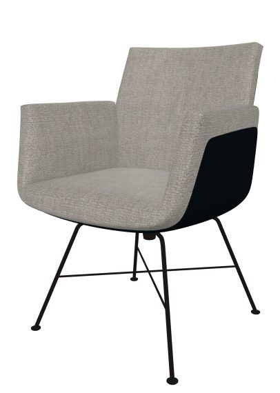 Alvo Armrest Swivel Chair with Wire Frame Cor 