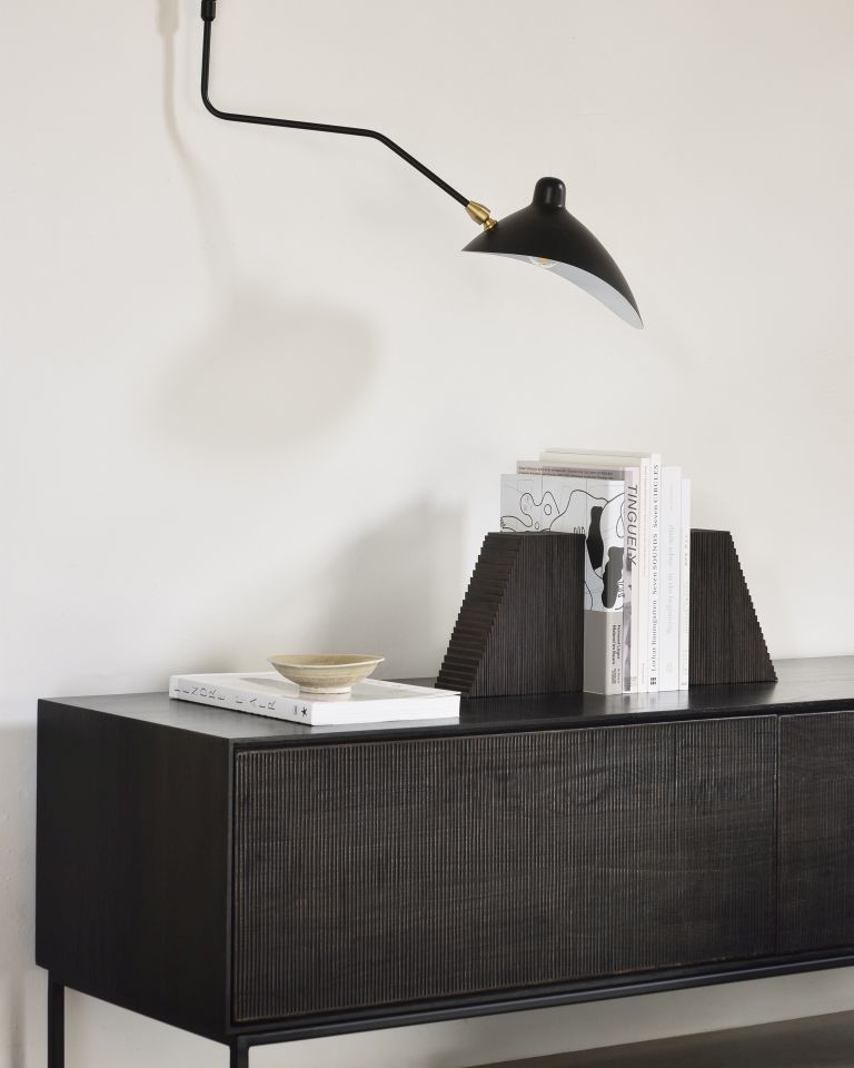 Roller Max Sideboard with 2 Doors Teak Black Ethnicraft