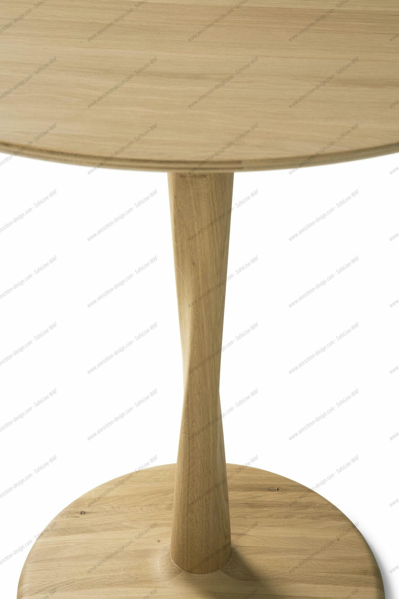 Torsion Table Low Ø70cm - laquered oak Ethnicraft