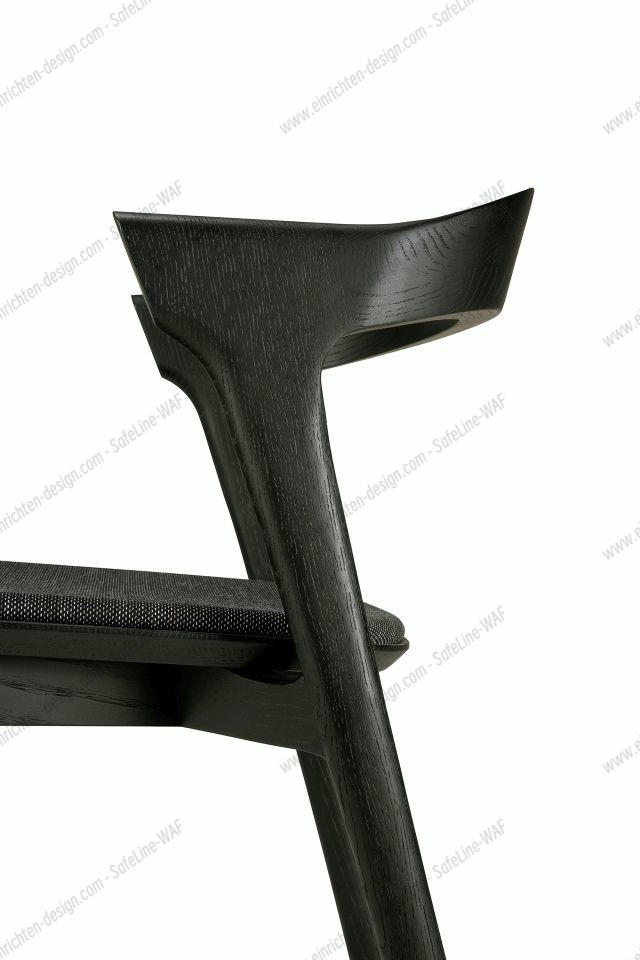 Bok chair brown oak / black fabric Ethnicraft 