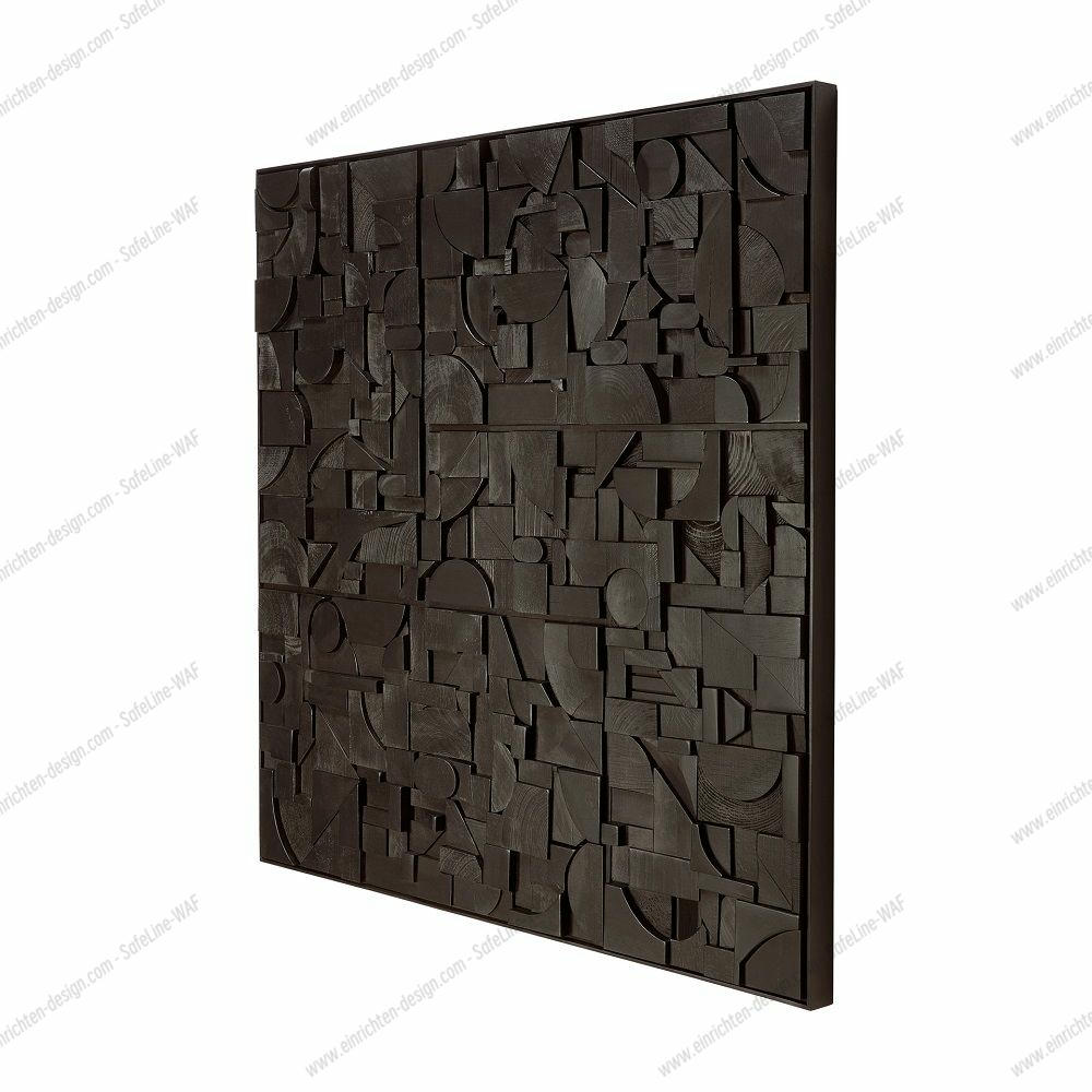 Bricks Wall Art Wood Ethnicraft 