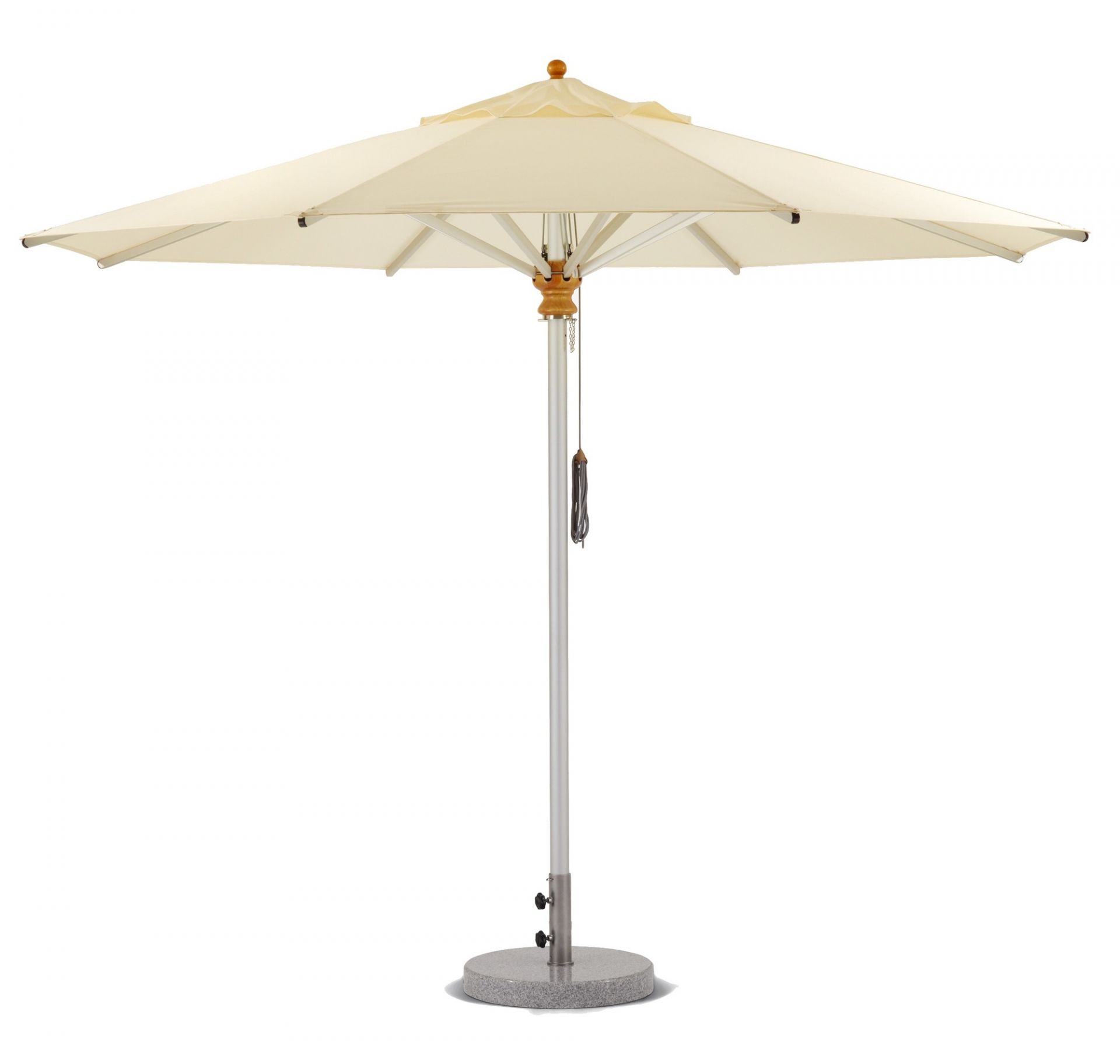 Aluminium Parasol Round Yellow Weishäupl